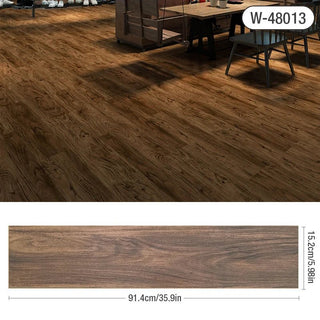 10 Pezzi Carta Parati Pavimento Effetto Legno Diversi Colori PVC Arredamento Casa-INTERIOR DREAM DESIGN