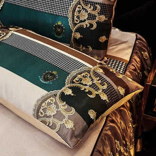 3 Pezzi Set Lenzuolo 2 Federe Tessuto Morbido Fresco Estivo Colorato Diverse Fantasie Tessili Arredo Camera-INTERIOR DREAM DESIGN