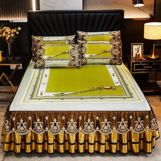 3 Pezzi Set Lenzuolo 2 Federe Tessuto Morbido Fresco Estivo Colorato Diverse Fantasie Tessili Arredo Camera-INTERIOR DREAM DESIGN