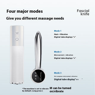 Massaggiatore Elettrico Vibrante Viso Corpo Effetto Lift Calore