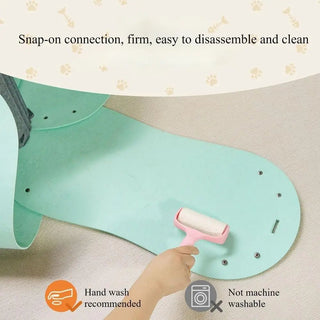 3in1 Tiragraffi Tunnel Gatto Diversi Colori Montabile Verde Petrolio Azzurro - INTERIOR DREAM DESIGN