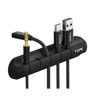 Avvolgicavo Organizer Scrivania Silicone USB Cavi Auricolari