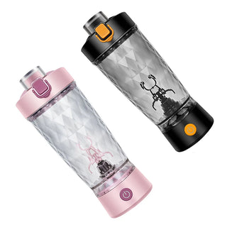 Frullatore Mixer Automatico Rosa Nero Elettrico Potente Pratico Portatile Bollitore-INTERIOR DREAM DESIGN