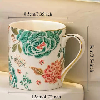 Accessori Bagno Dispenser Porta Sapone Saponetta Dispenser Ceramica Design Floreale-INTERIOR DREAM DESIGN