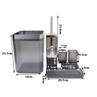 Accessori Bagno Pattumiera Organizzazione Azzurro Grigio Plastica Diversi Modelli-INTERIOR DREAM DESIGN