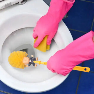 Accessori Da Bagno In Colori Differenti Giallo Bianco Blu Adatto A Pulizia Wc Bello Simpatico Pratico - INTERIOR DREAM DESIGN