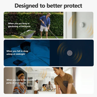 Allarme Sensore Sicurezza Protezione Casa Sirena Applicazione Smart Elettrodomestici-INTERIOR DREAM DESIGN