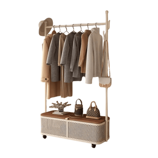 Appendi Abiti Materiale Metallo Con Cassa Panca Porta Oggetti Resistente Salva Spazio Arredo Casa-INTERIOR DREAM DESIGN