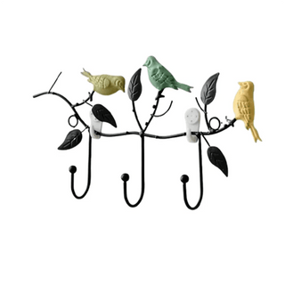 Appendi Abiti Moderno Dettaglio Uccelli Decorazione Ingresso Salotto Arredo Casa-INTERIOR DREAM DESIGN