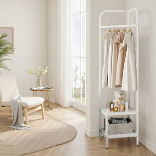 Appendiabiti Angolo Ingresso Metallo Scaffale Portaoggetti Appendiabiti Decorazione Casa-INTERIOR DREAM DESIGN