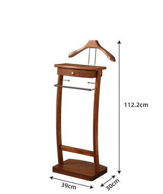 Appendiabiti Casa Legno Ingresso Vestiti Soggiorno Cassetto Colore Marrone Elegante-INTERIOR DREAM DESIGN