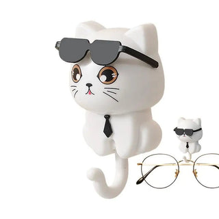 Appendiabiti Gatto Occhiali Sole Simpatico Arredamento Decorazione Casa Interni Diversi Colori-INTERIOR DREAM DESIGN
