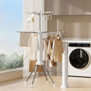 Appendiabiti Impermeabile Regolabile Bianco Utile Resistente Plastica Girevole Decorazione Casa-INTERIOR DREAM DESIGN