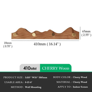 Appendiabiti Legno Ottone Diverse Dimensioni Elegante Marrone Chiaro Scuro-INTERIOR DREAM DESIGN