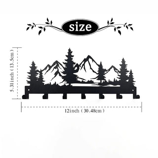 Appendiabiti Parete Installazione Muro Perforazione Diversi Modelli Dimensioni Materiale Metallo Resistente Design Foresta-INTERIOR DREAM DESIGN