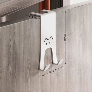 Appendiabiti Porta Sospeso Sospensione Arredamento Senza Perforazione Design Gatto Organizzazione Vestiti Casa - INTERIOR DREAM DESIGN