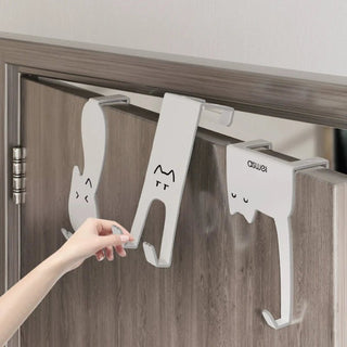 Appendiabiti Porta Sospeso Sospensione Arredamento Senza Perforazione Design Gatto Organizzazione Vestiti Casa - INTERIOR DREAM DESIGN