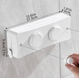 Appendiabiti Retrattile Bianco Nero Grigio Utile Casa Decorazione Stendibiancheria-INTERIOR DREAM DESIGN