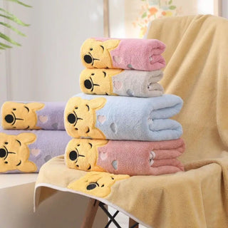 Asciugamano Morbido Assorbente Design Winnie The Pooh Accessori Arredamento Bagno - INTERIOR DREAM DESIGN