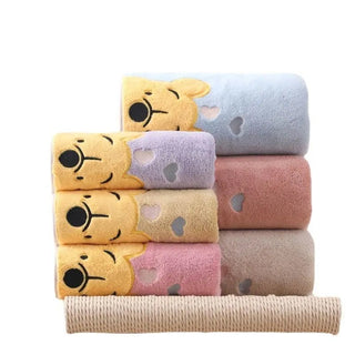 Asciugamano Morbido Assorbente Design Winnie The Pooh Accessori Arredamento Bagno - INTERIOR DREAM DESIGN