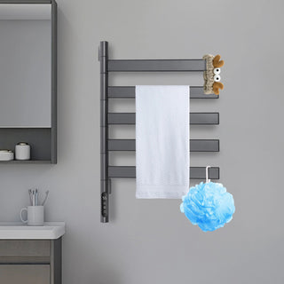 Asciugatrice Elettrica Muro Riscaldante LED Touch Display Rotante Asciugamani-INTERIOR DREAM DESIGN
