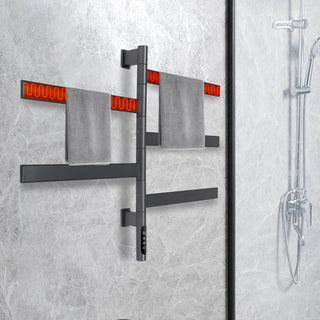 Asciugatrice Elettrica Muro Riscaldante LED Touch Display Rotante Asciugamani-INTERIOR DREAM DESIGN