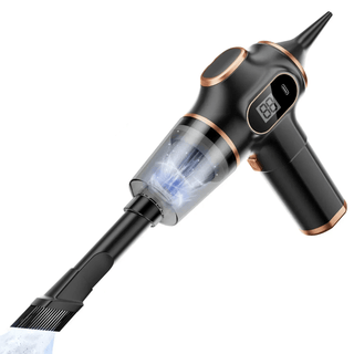 Aspirapolvere 5in1 Colore Blu Nero Diverse Modalità Lavaggio Filtri Inclusi Materiale Acciaio Display LED-INTERIOR DREAM DESIGN