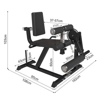 Attrezzo Palestra Fitness Allenamento Gambe Metallo Grandi Dimensioni Forma Fisica-INTERIOR DREAM DESIGN