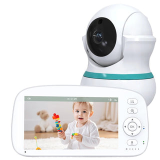 Baby Monitor Bianco Utile Camera Letto Bambini Sicurezza Display Allerta Monitoraggio-INTERIOR DREAM DESIGN