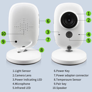 Baby Monitor Compatto Controllo Sicuro 3,2 Pollici - INTERIOR DREAM DESIGN