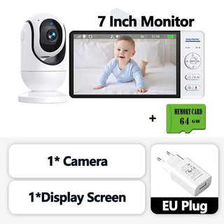 Baby Monitor Sicurezza Bianco Display Bambini Camera Letto Protezione Videocamera-INTERIOR DREAM DESIGN