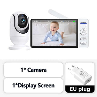Baby Monitor Sicurezza Bianco Display Bambini Camera Letto Protezione Videocamera-INTERIOR DREAM DESIGN