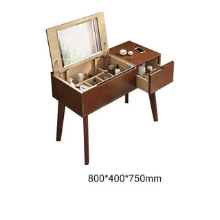 Ballerina Specchio Materiale Legno Diversi Colori Cassetto Ampio Spazio Postazione Trucchi Bellezza-INTERIOR DREAM DESIGN