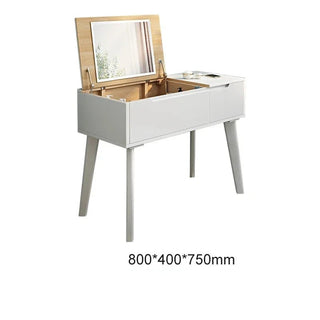 Ballerina Specchio Materiale Legno Diversi Colori Cassetto Ampio Spazio Postazione Trucchi Bellezza-INTERIOR DREAM DESIGN