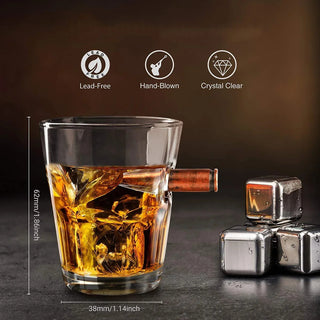 Bicchiere Shot Colore Trasparente Capacità 55ml Venduto Singolarmente Elegante Particolare-INTERIOR DREAM DESIGN