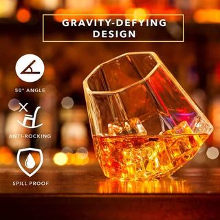 Bicchiere Vetro Calice Design Creativo Whisky Creativo Elegante Drink Accessori Cucina - INTERIOR DREAM DESIGN