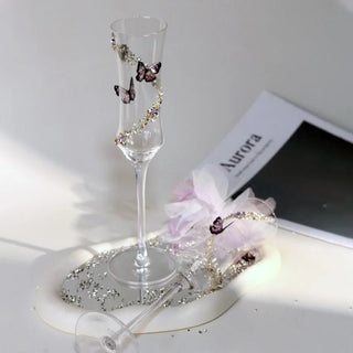 Bicchieri Cocktail Prosecco Fantasia Elegante Stile Farfalla Capiente Cerimonie-INTERIOR DREAM DESIGN