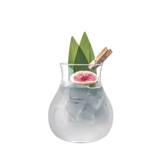 Bicchieri Cucina Set 2 Drink Bevande Bar Decorazione Vetro Trasparente Capacità 280ml-INTERIOR DREAM DESIGN