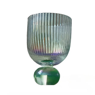 Bicchieri Materiale Vetro Verde Design Moderno Creativo Innovativo Stoviglie Cucina-INTERIOR DREAM DESIGN