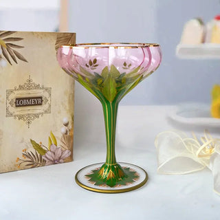 Bicchieri Modello Fiore Diversi Modelli Materiale Vetro Colorati Decorazione Creativa-INTERIOR DREAM DESIGN