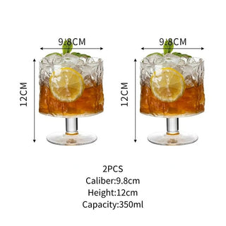 Bicchieri Set 2 Pezzi Vetro Forme Diverse Modelli Drink Casa Cucina Stoviglie - INTERIOR DREAM DESIGN