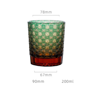 Bicchieri Vetro Diversi Colori Capiente Cucina Tavola Resistenti Bibite Ampi Eleganti-INTERIOR DREAM DESIGN