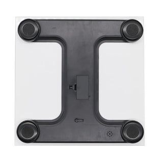 Bilancia Vetro Temperato Colore Bianco Nero Alimentazione Batterie Display LED-INTERIOR DREAM DESIGN