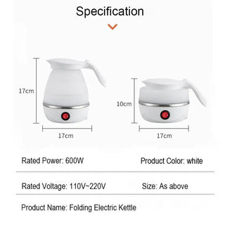 Bollitore Pieghevole Portatile 600 Ml Elettrico Viaggio Elettrodomestico Accessori Elettrodomestico Cucina - INTERIOR DREAM DESIGN