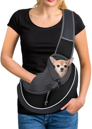 Borsa Trasportino Cani Gatti Tracolla Comoda Traspirante Portatile - INTERIOR DREAM DESIGN