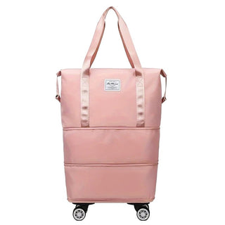 Borsa Viaggio Pieghevole Multifunzionale Grande Capacità Impermeabile Ruote Omnidirezionali - INTERIOR DREAM DESIGN