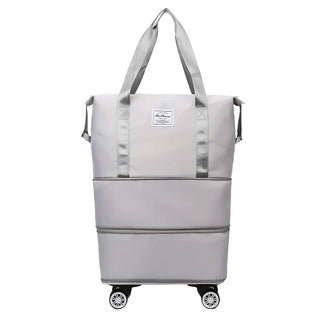 Borsa Viaggio Pieghevole Multifunzionale Grande Capacità Impermeabile Ruote Omnidirezionali - INTERIOR DREAM DESIGN