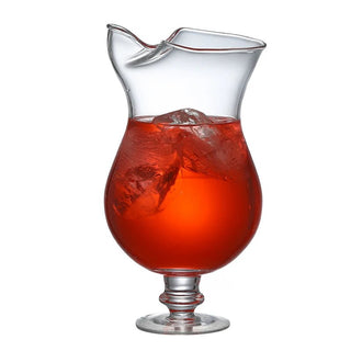 Brocca Bottiglia Vetro Cocktail Trasparente Capacità 1500ml Cucina Casa-INTERIOR DREAM DESIGN