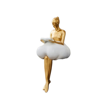 Busti E Statue Decorative Per Decorazione Casa Oro E Bianco Due Modelli Piccole Dimensioni Arredo Casa - INTERIOR DREAM DESIGN