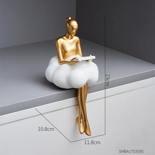 Busti E Statue Decorative Per Decorazione Casa Oro E Bianco Due Modelli Piccole Dimensioni Arredo Casa - INTERIOR DREAM DESIGN